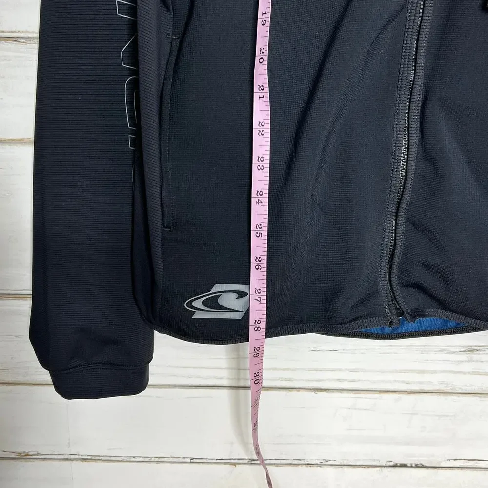 O’Neill Supertech Full Zip Packable Jacket Black Size Medium